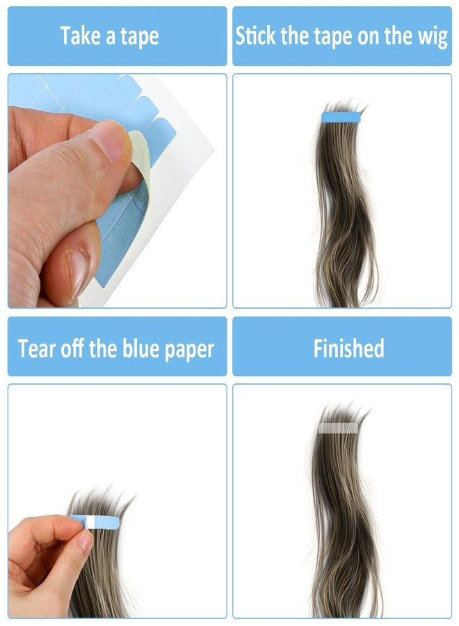 cobee 120Pcs Hair Extension Tape, Tape in Tapes Replacement, Taped for Hairs Extensions Double Sided Hair Taped, Invisible Tapes in Hairs Extensions for Lace Wigs Toupee Hairpiece Supplies - Image 4